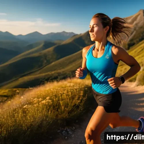 Home 28 운동선수의 장기적인 에너지원으로서의 지방 - **Image Prompt: Endurance Athlete Fueling with Fat**
A dynamic, full-body shot of a female long-...