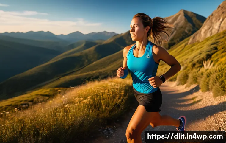 운동선수의 장기적인 에너지원으로서의 지방 - **Image Prompt: Endurance Athlete Fueling with Fat**
    A dynamic, full-body shot of a female long-...